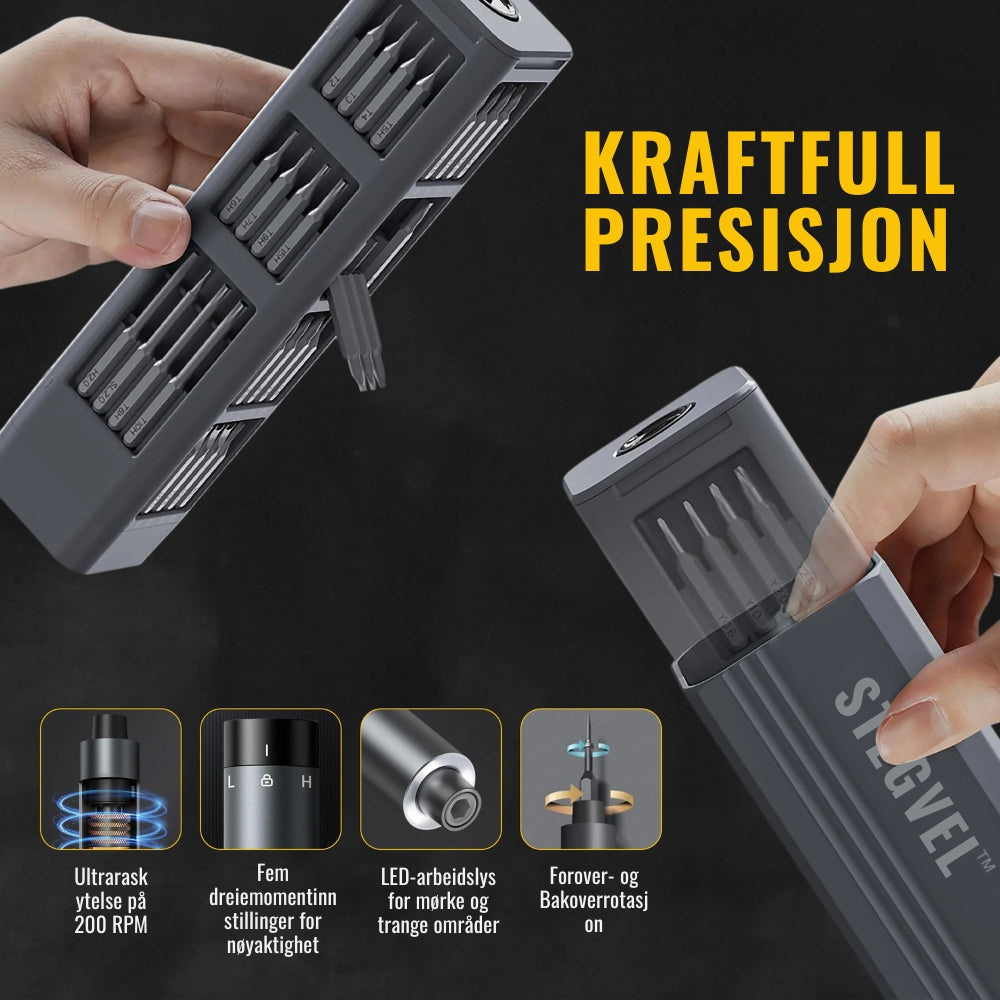 Stegvel™ Ultra Presis Elektrisk Skrutrekker