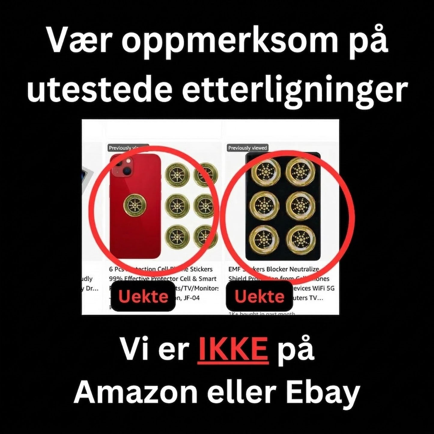 Stegvel EMF-beskyttelsesbrikker – Vårtilbud
