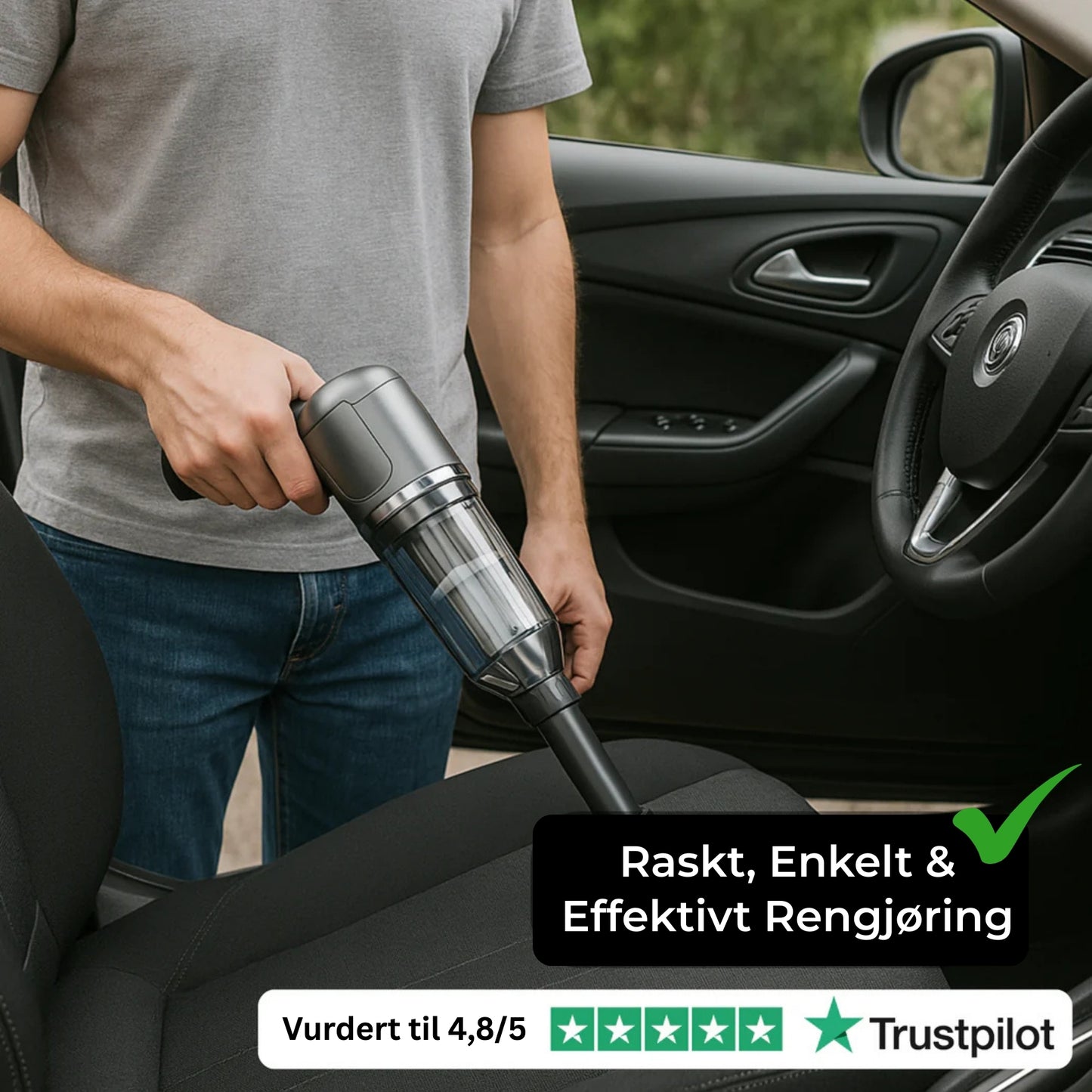 D40 PRO™ – Kraftig Trådløs Støvsuger, Opptil 72t Batteritid