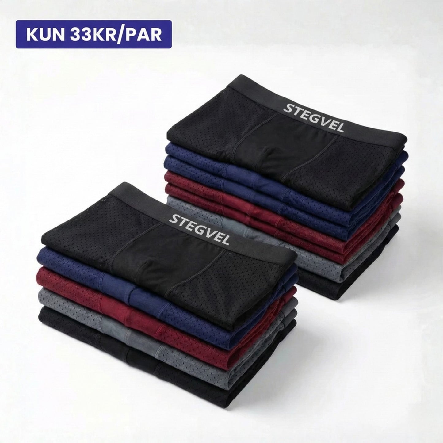 Stegvel® Bambus Boxers 5-Pack | Få 7 ekstra GRATIS
