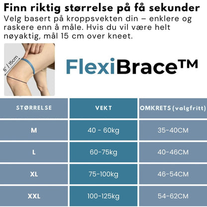 FlexiBrace ™– Smidig bevegelse og stabil støtte uten smerte