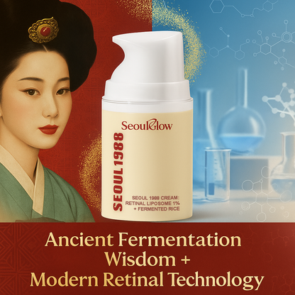 Leppekrem: Retinal-liposom 1 % + Fermentert ris