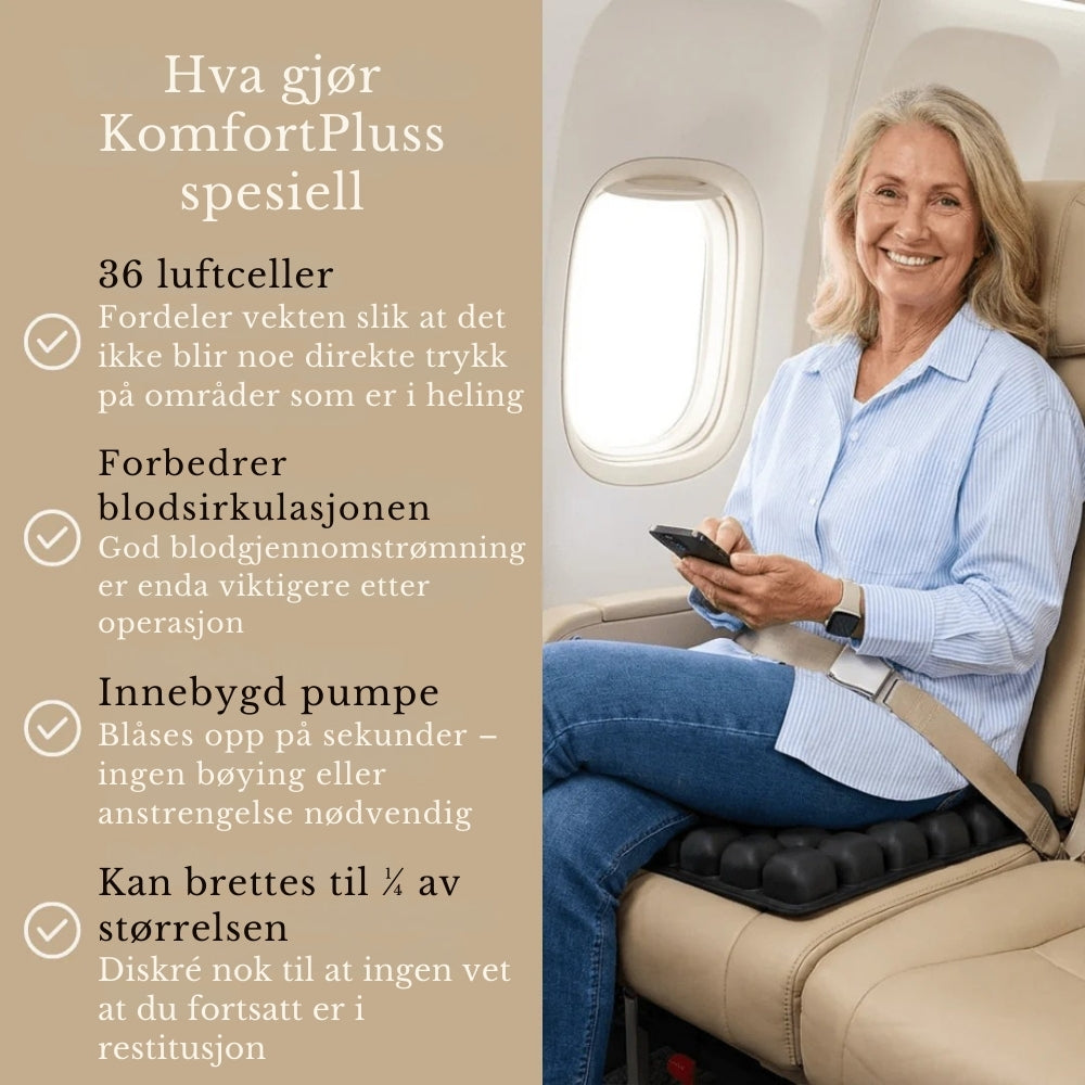 KomfortPluss™ støttepute etter kirurgi