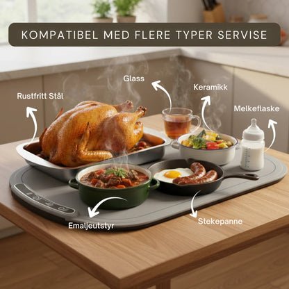 Matvarmer™ Elektrisk Oppvarmet Matteppe