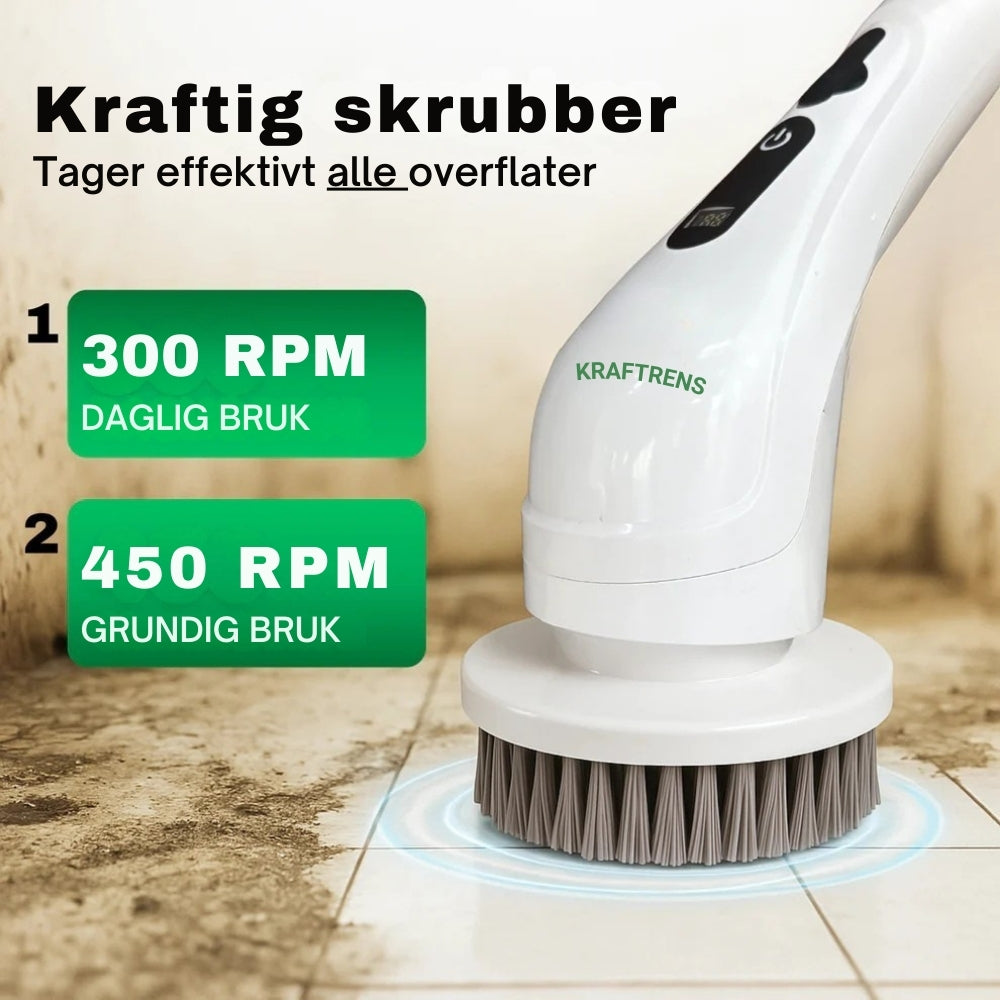 KraftRens™ Elektrisk Skrubb