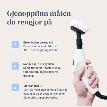 CleanMaster Pro™ – 2500W alt-i-én damprenser