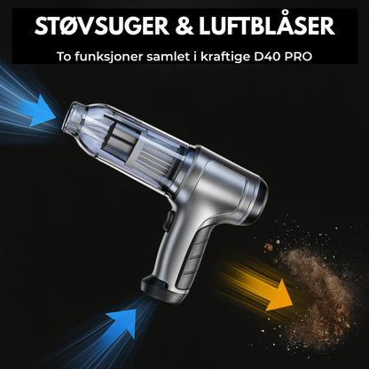 D40 PRO™ – Kraftig Trådløs Støvsuger, Opptil 72t Batteritid