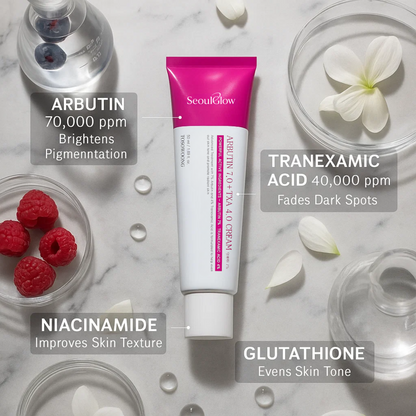 Revive Cream: Arbutin 7 % + Traneksamsyre 4 %