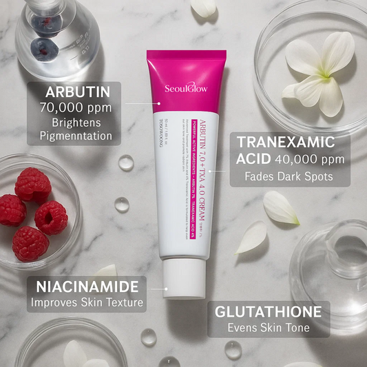 Revive Cream: Arbutin 7 % + Traneksamsyre 4 %
