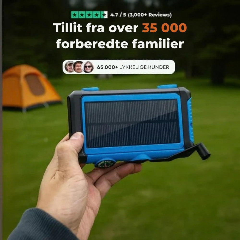 Stegvel™ Trådløs Solenergi Powerbank