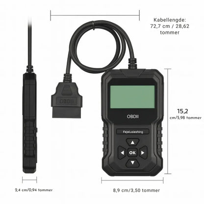 Rask Bilscanner for Feildiagnose OBD2