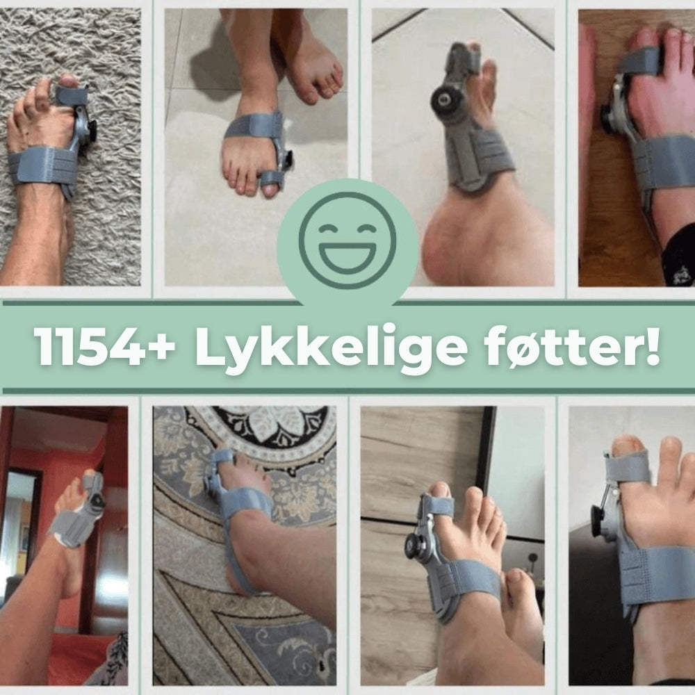 Myk justering og smertelindring for Hallux Valgus