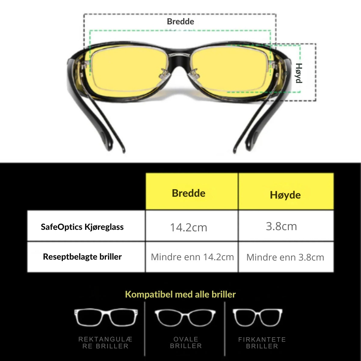 SafeOptics™ kjøreglass