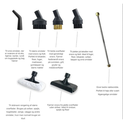 CleanMaster Pro™ – 2500W alt-i-én damprenser