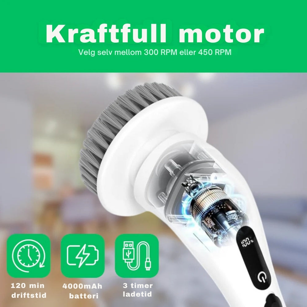 KraftRens™ Elektrisk Skrubb