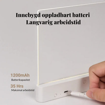 Nattleselampe med mykt, øyevennlig lys