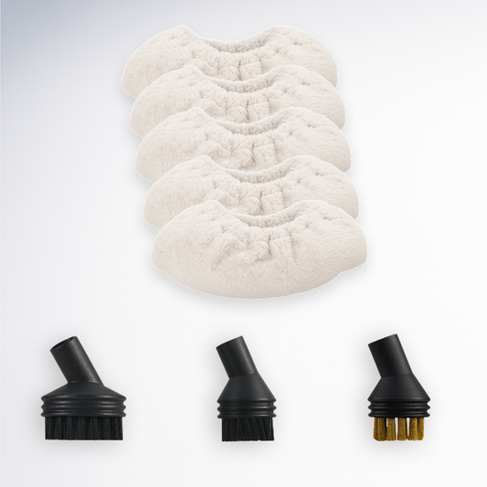 5 ekstra kluter og 3 børstehoder