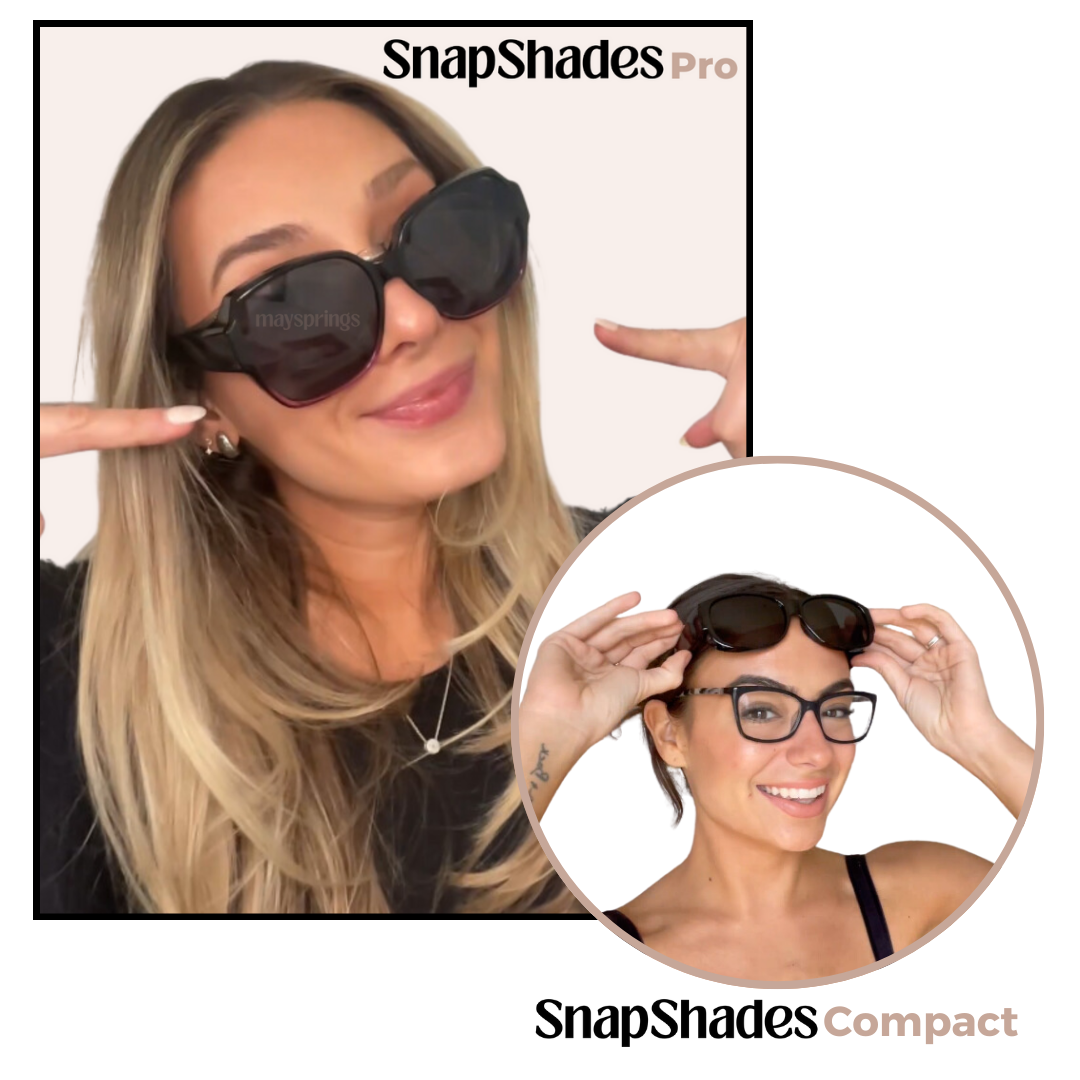 SnapShades™ Solbriller til bruk over vanlige briller